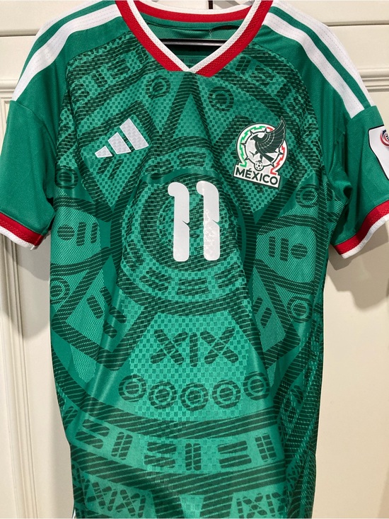 No brand Other - 2026 World Cup Green Mexico Jersey with White Number 11 GIMENES
